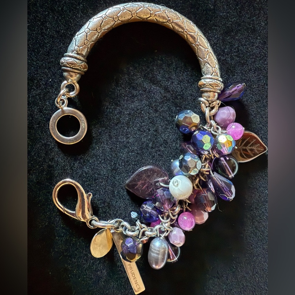 MODELE DE PRUDENCE Fun Purple Beaded Bracelet